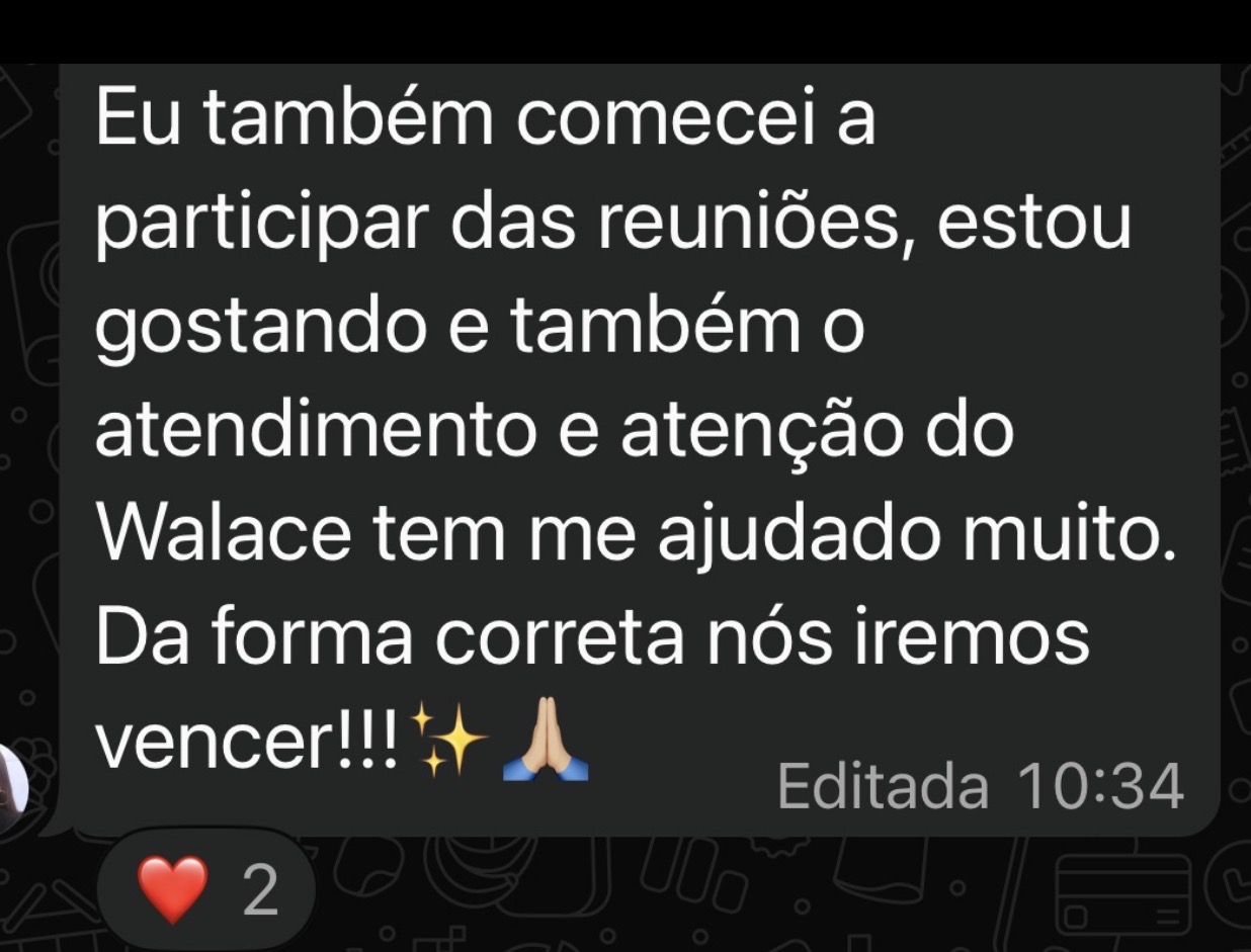 Depoimento real 9 — paciente ou familiar